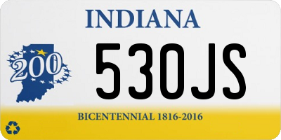 IN license plate 530JS