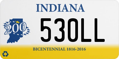 IN license plate 530LL