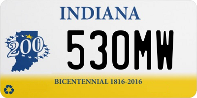 IN license plate 530MW