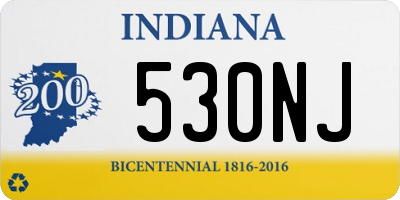 IN license plate 530NJ