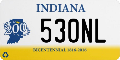 IN license plate 530NL