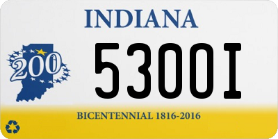 IN license plate 530OI