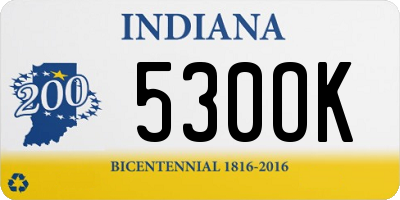 IN license plate 530OK