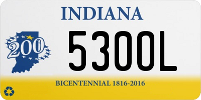 IN license plate 530OL