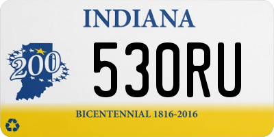 IN license plate 530RU