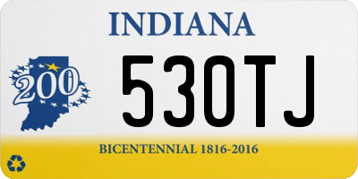 IN license plate 530TJ