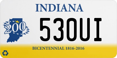 IN license plate 530UI