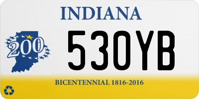 IN license plate 530YB