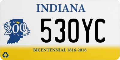 IN license plate 530YC