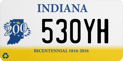 IN license plate 530YH