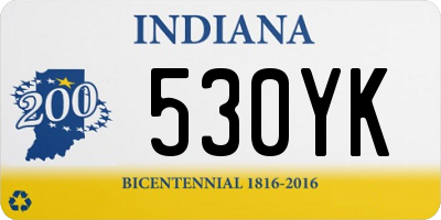 IN license plate 530YK