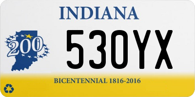 IN license plate 530YX