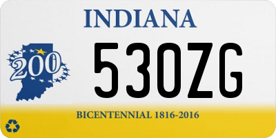 IN license plate 530ZG