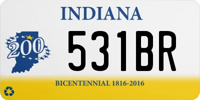 IN license plate 531BR