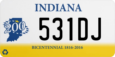 IN license plate 531DJ