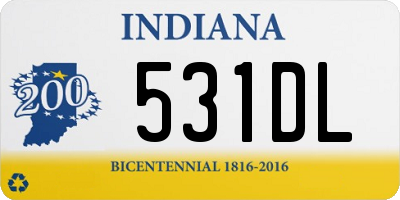 IN license plate 531DL