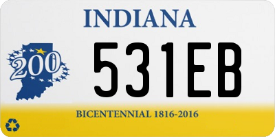 IN license plate 531EB