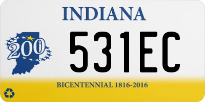 IN license plate 531EC