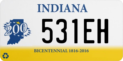 IN license plate 531EH