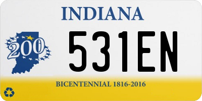 IN license plate 531EN