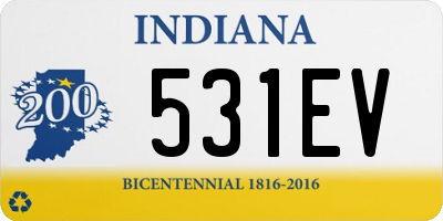 IN license plate 531EV