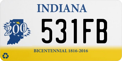 IN license plate 531FB