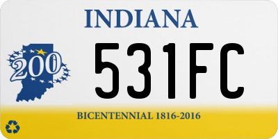 IN license plate 531FC