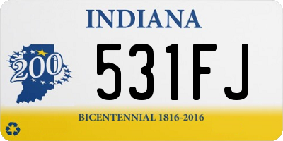 IN license plate 531FJ