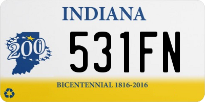 IN license plate 531FN