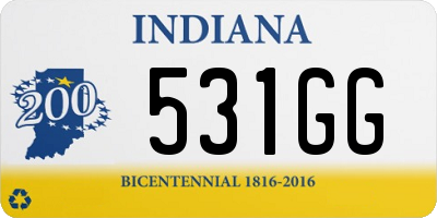 IN license plate 531GG