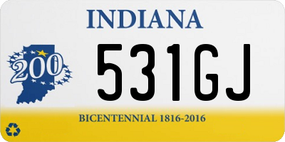 IN license plate 531GJ