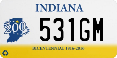 IN license plate 531GM