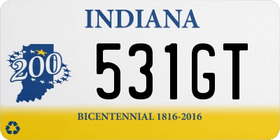 IN license plate 531GT