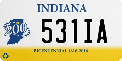 IN license plate 531IA