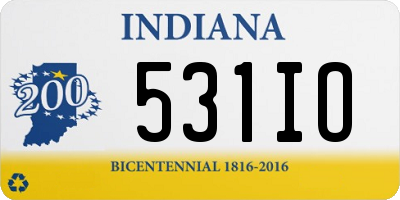 IN license plate 531IO