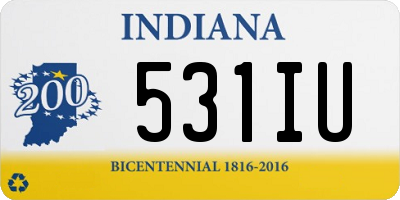 IN license plate 531IU