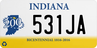 IN license plate 531JA