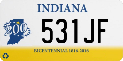 IN license plate 531JF