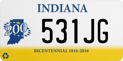 IN license plate 531JG