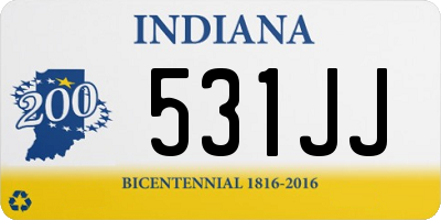 IN license plate 531JJ