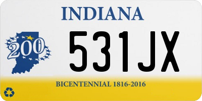 IN license plate 531JX