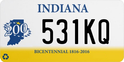 IN license plate 531KQ