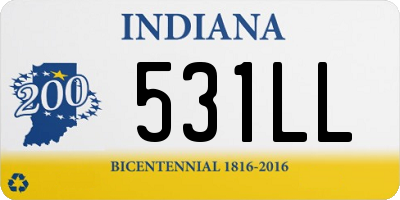 IN license plate 531LL