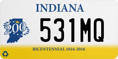 IN license plate 531MQ