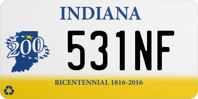 IN license plate 531NF