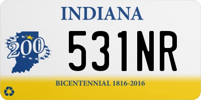 IN license plate 531NR