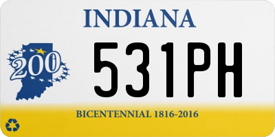 IN license plate 531PH