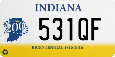 IN license plate 531QF