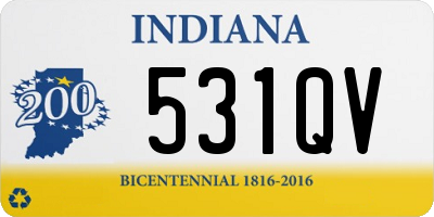 IN license plate 531QV