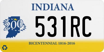 IN license plate 531RC